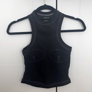 Orseund Iris racerback sport tank, black, small